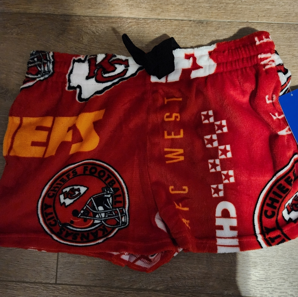 Kansas City Chiefs NFL Women's Fleece Pajama Lounge Shorts - NWT